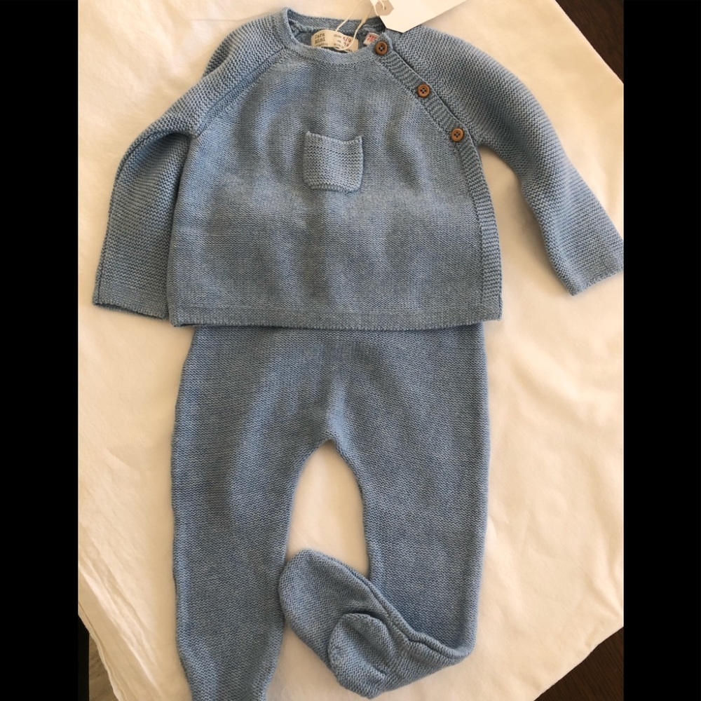 Zara Baby Matching knit Set - size 6-9 months